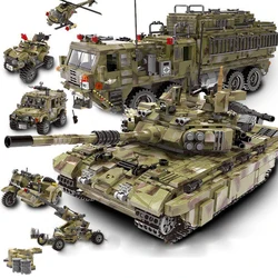 Kit bloques MOC Camión militar WWII para niños - Construcción ladrillo