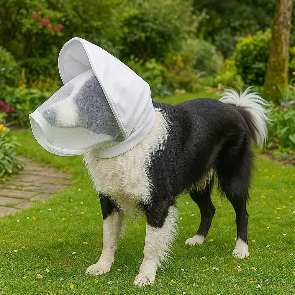 Protector de orejas para perros con malla transpirable, senderismo - imagen 5