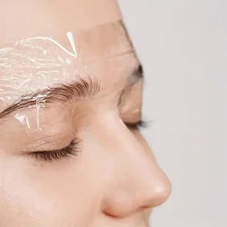 Película plástica transparente para pestañas y maquillaje permanente