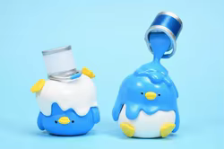 Stasto Cápsula – Juguete pingüino lindo para escritorio y regalo
