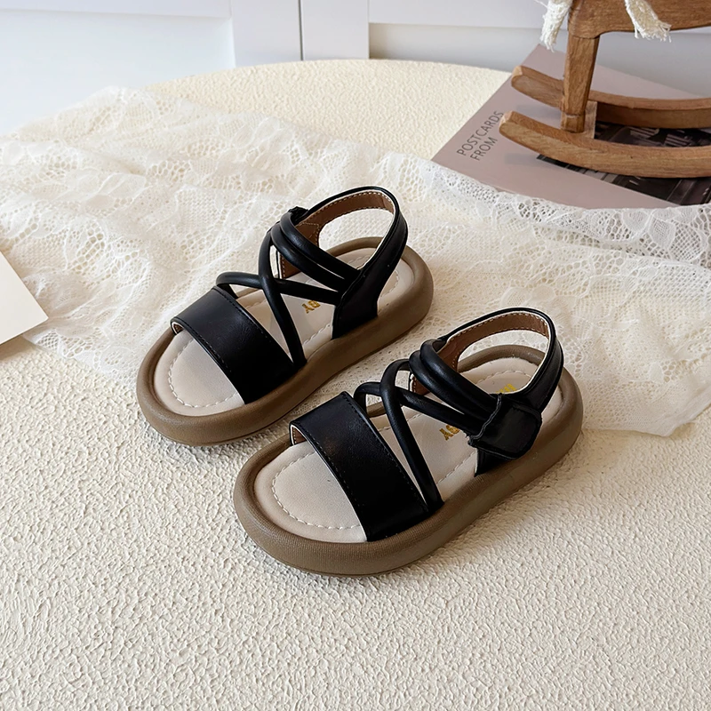 Sandalias de verano antideslizantes de suela suave para niñas