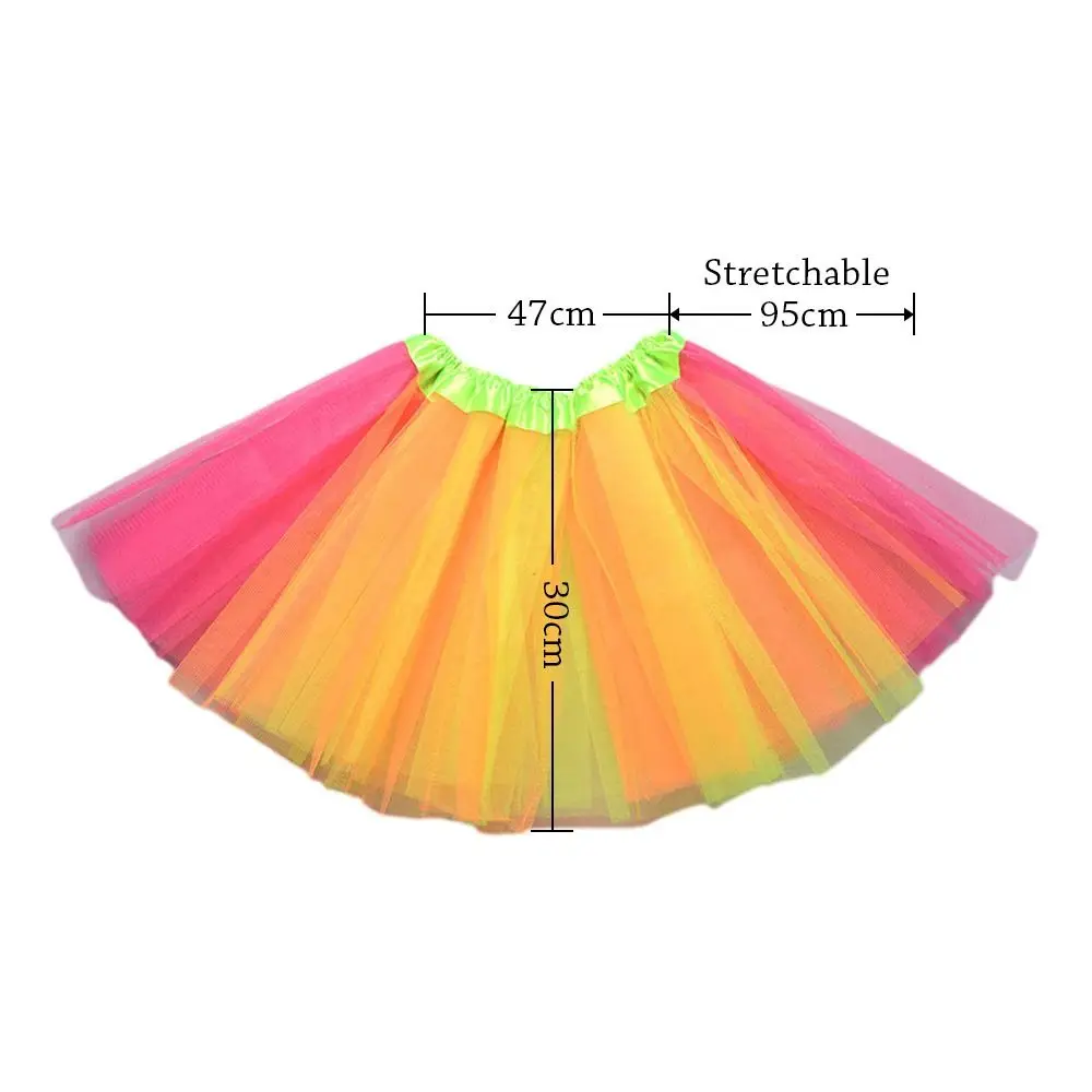 Falda tutú arcoíris de tul para bebé – Ballet colorido - imagen 2