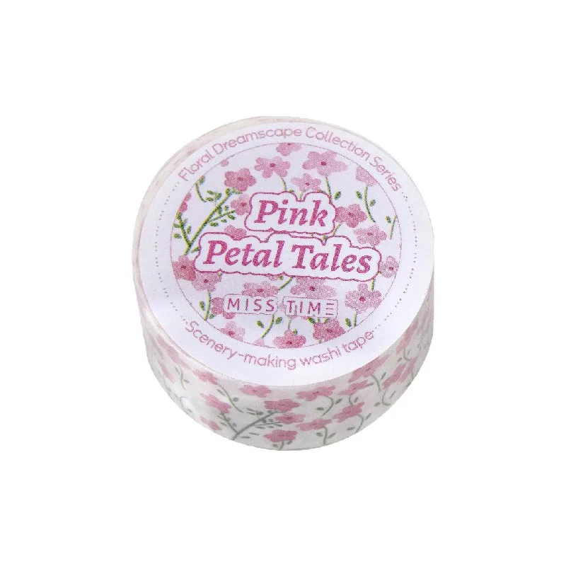 Cintas adhesivas decorativas flores estilo japonés para scrapbooking - imagen 2