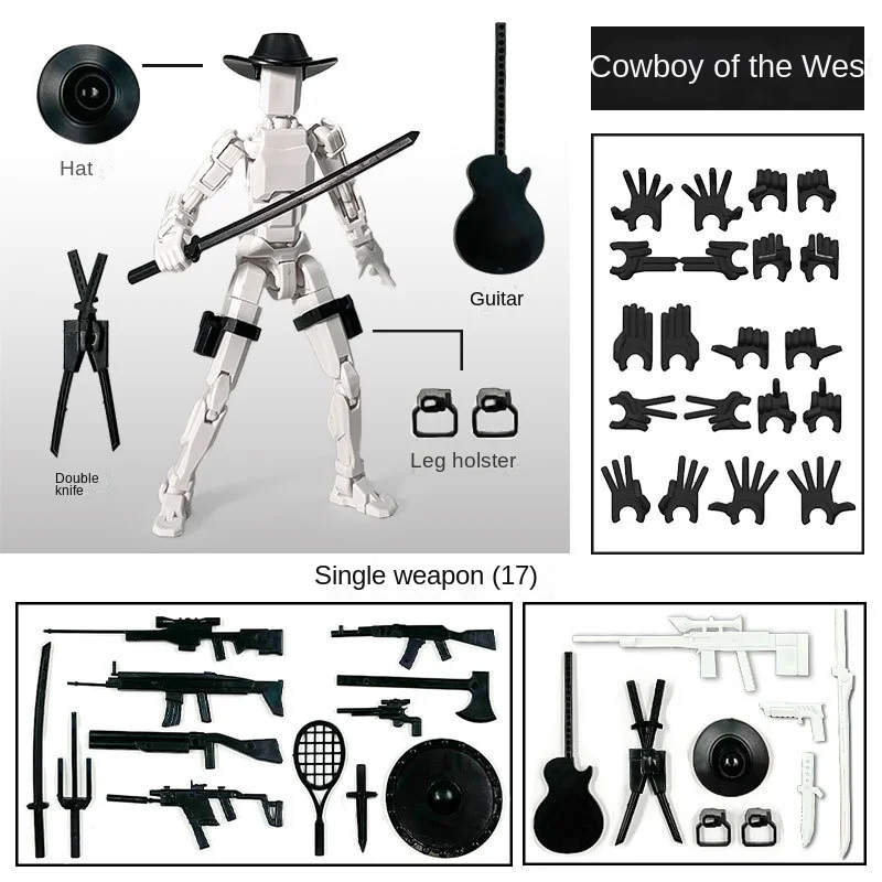 Muñeca articulada de calamar con impresión 3D artesanal - imagen 5