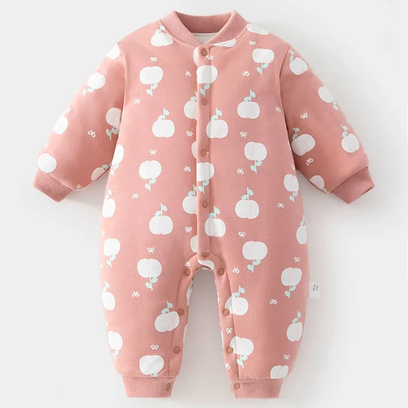 Mono de invierno de algodón grueso y cálido para niña pequeña - imagen 5
