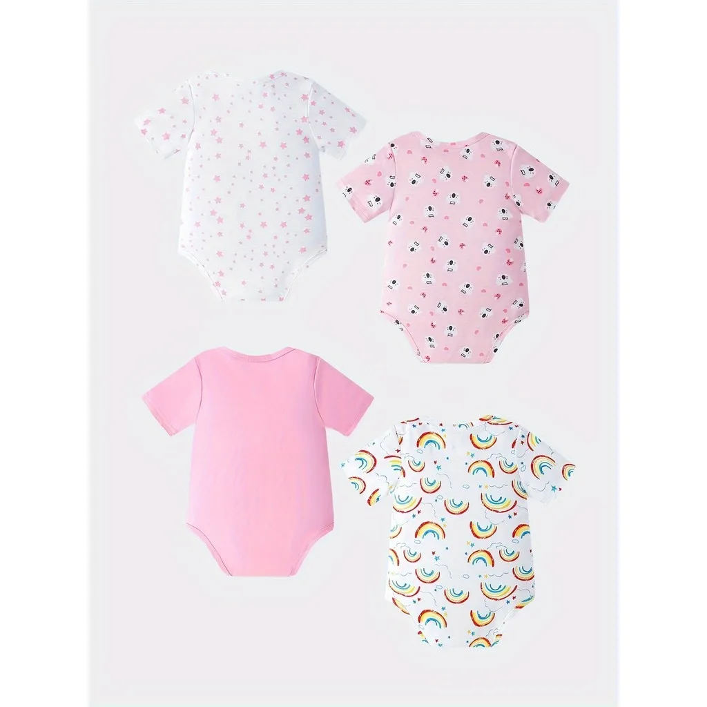 Conjunto verano bebé niña 0-12 meses: pelele con pantalón y gorra - imagen 4