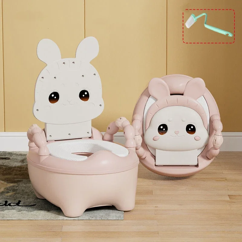 Orinal para bebé con asiento de entrenamiento conejo rosa - imagen 3