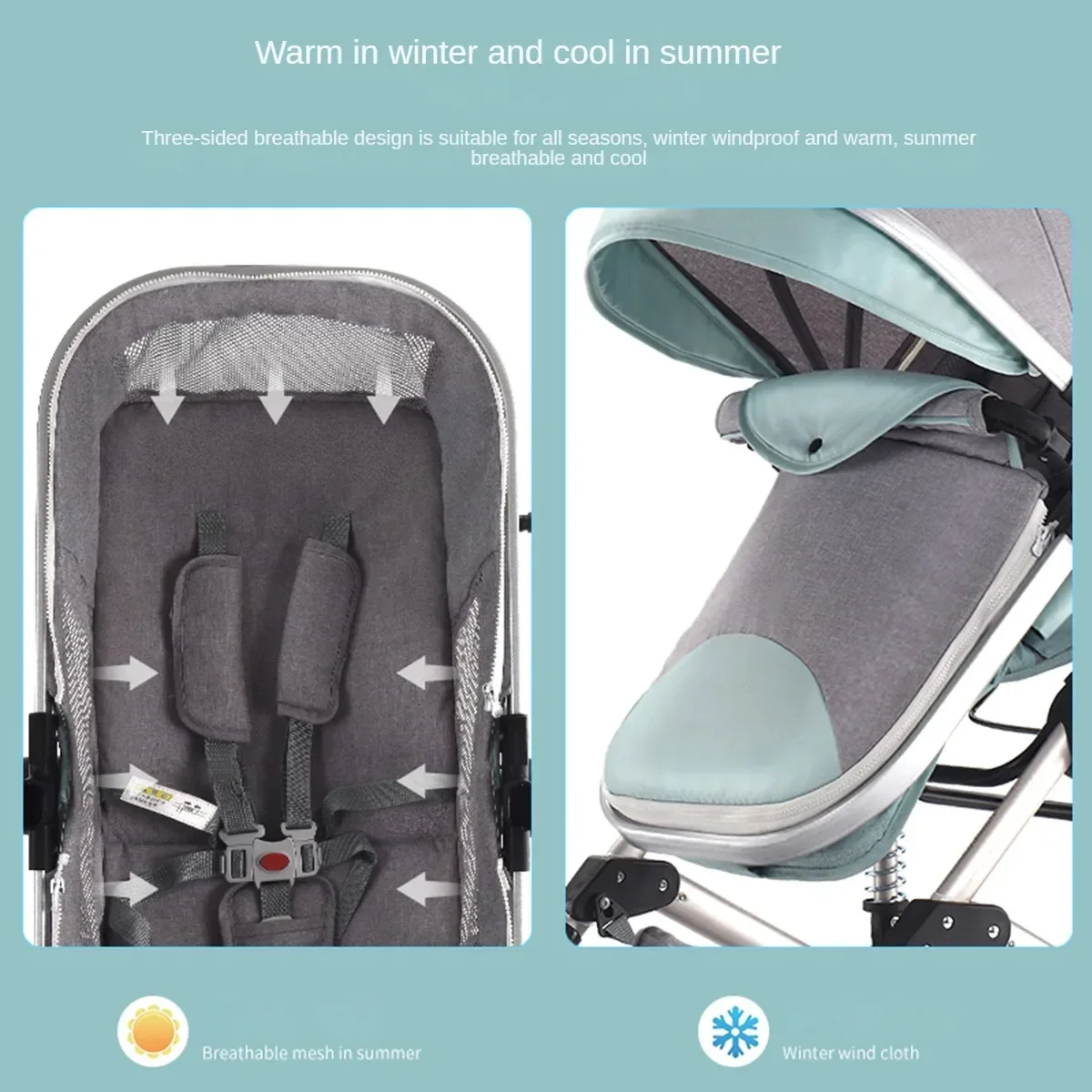 Cochecito 3-en-1 Luxe reversible360 para bebé - imagen 3