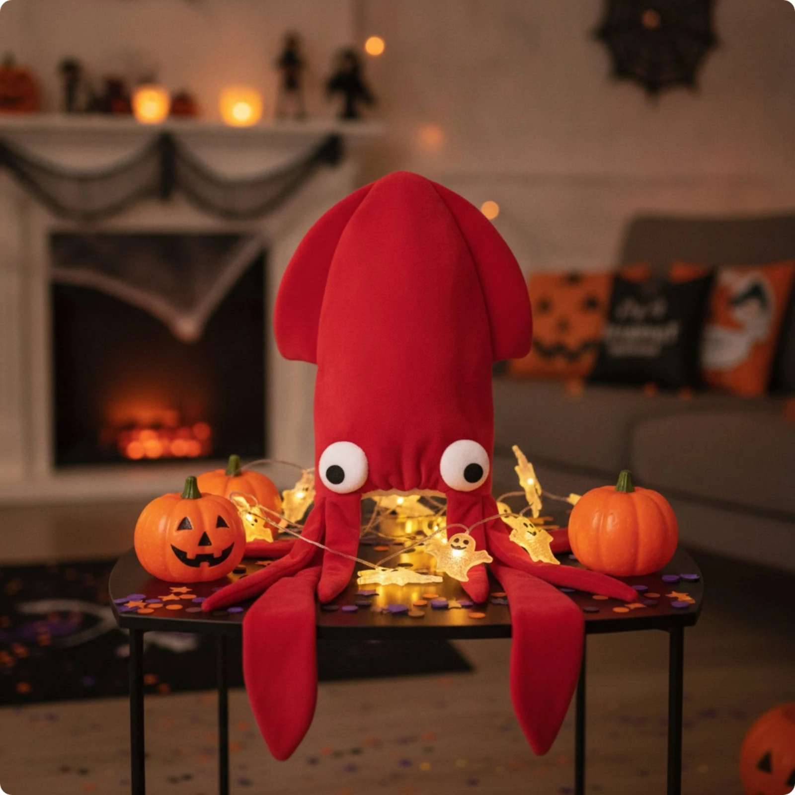 Sombrero disfraz calamar llamativo para Halloween y cosplay niños - imagen 5
