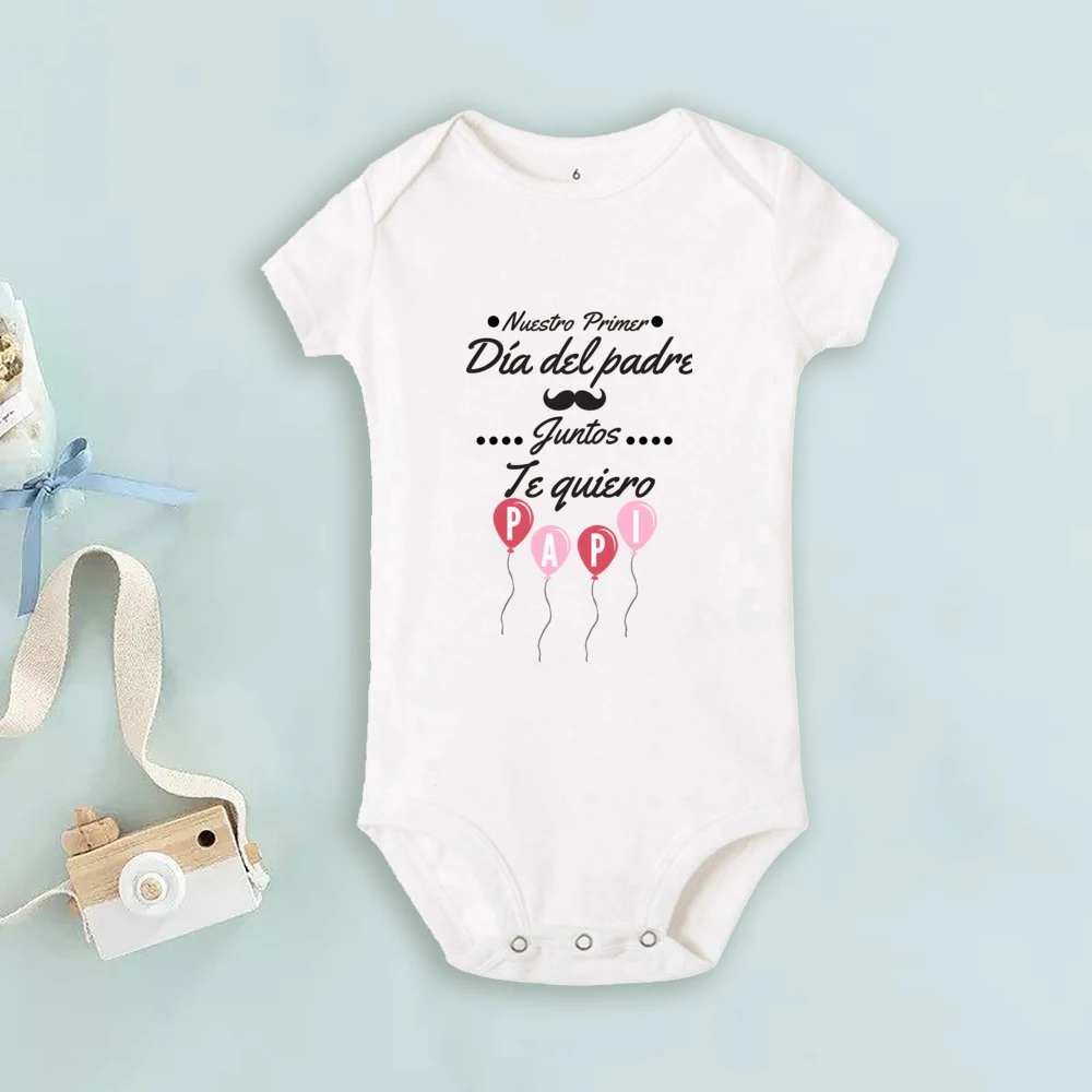 Conjunto padre e hijo para el Día del Padre – Camiseta y mameluco - imagen 4