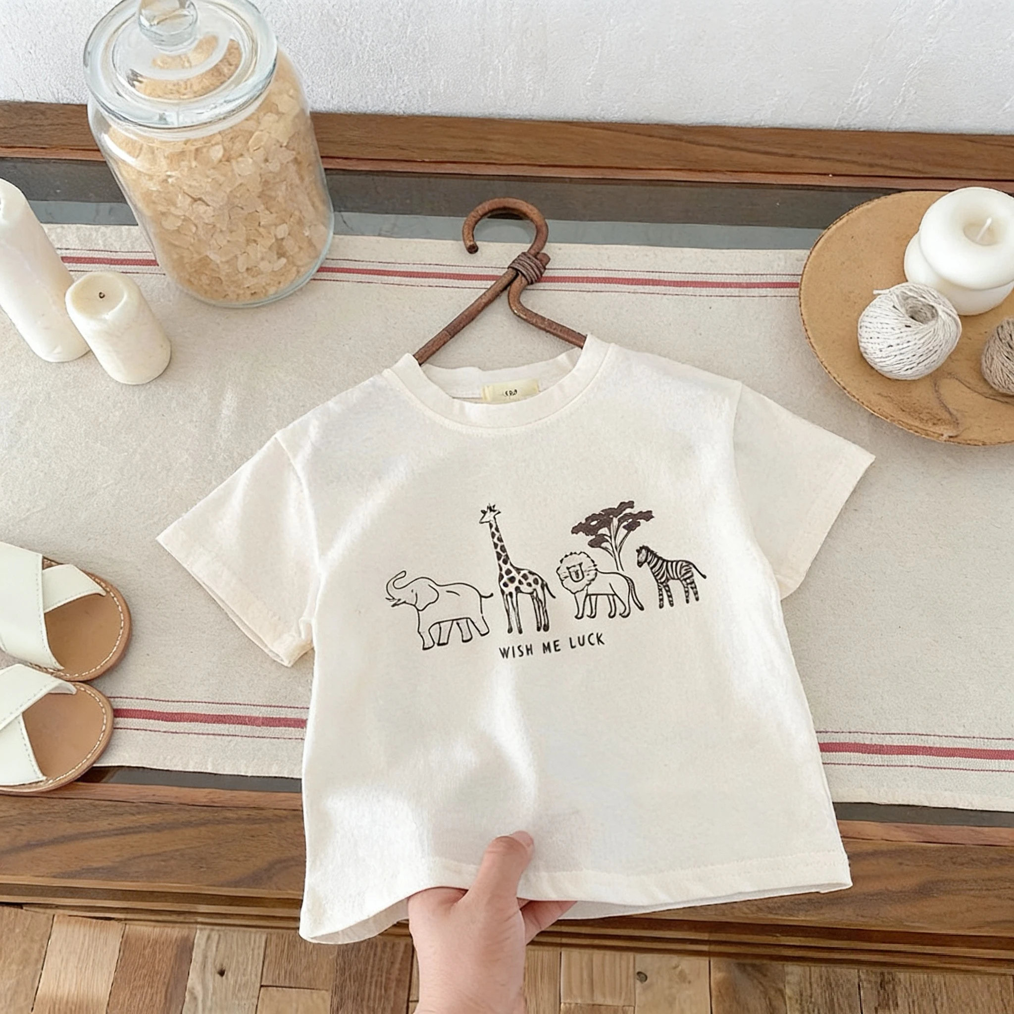 Camisetas de manga corta con cuello redondo para niños de verano - imagen 4