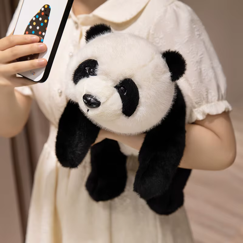 Peluche Panda tumbado 30-55 cm - cojín suave para regalos de Navidad - imagen 3