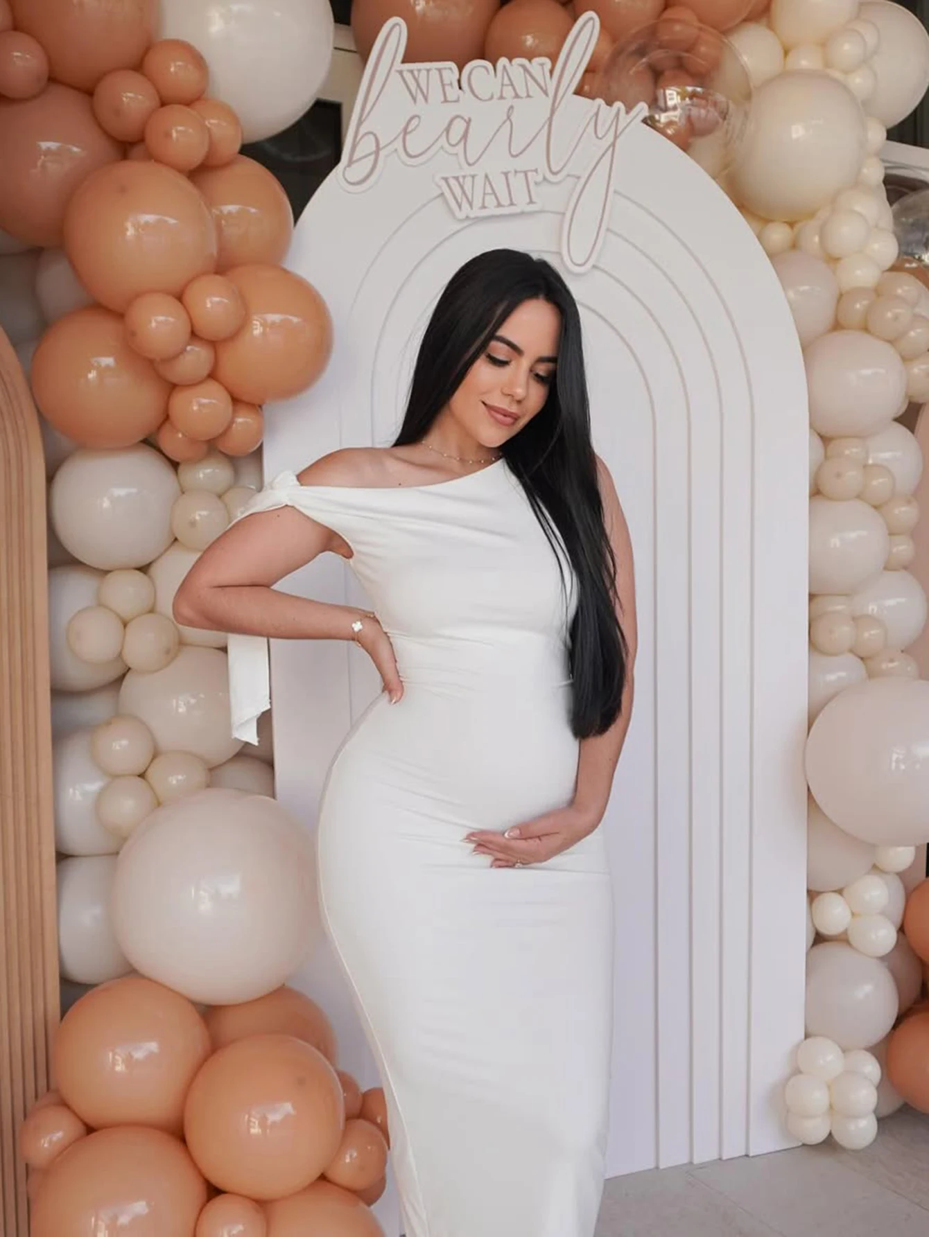 Vestido de embarazo para sesión fotográfica