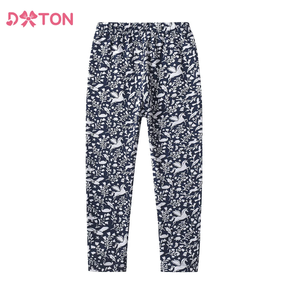 DXTON leggings de unicornio para niña, algodón pitillo casual otoño - imagen 3