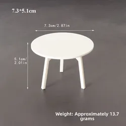Mini silla casa de muñecas – mesa auxiliar lúdica moderna