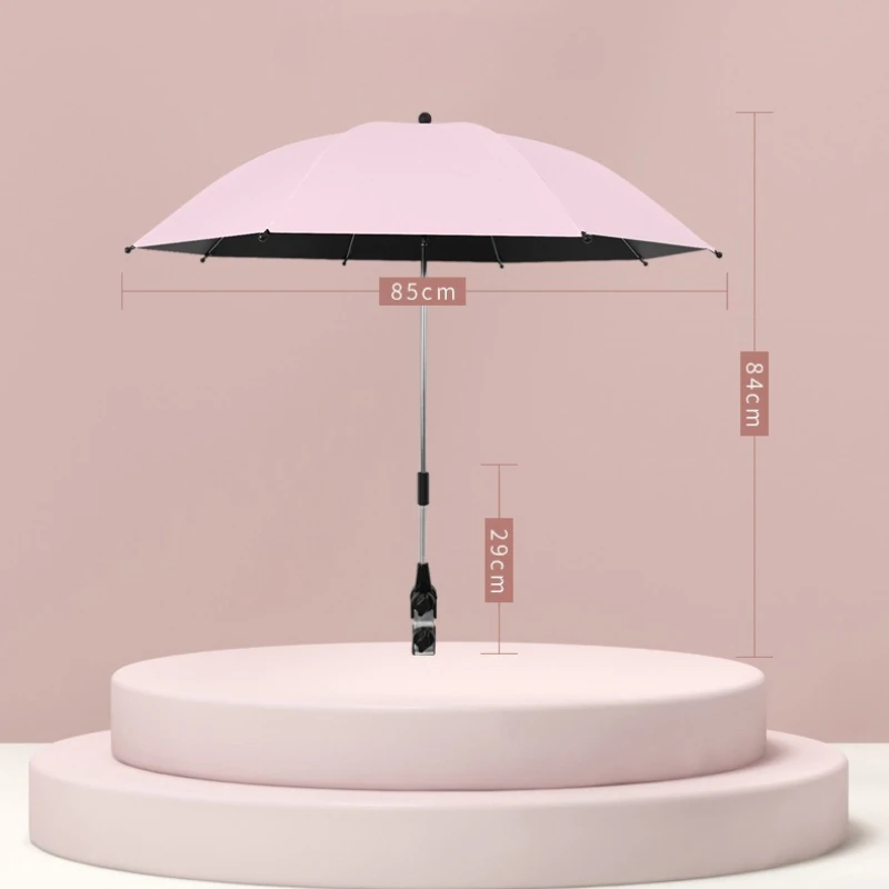 Parasol universal cochecito con protección solar para bebé - imagen 4