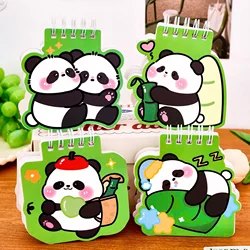 Cuaderno espiral Panda Flip portátil recargable con diseño de dibujos