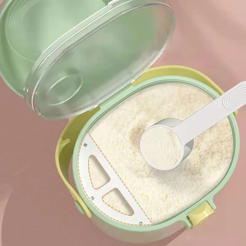 Dispensador portátil de fórmula con caja almacenamiento para bebés - imagen 5