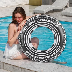 Flotador grueso de piscina con forma de neumático para adultos