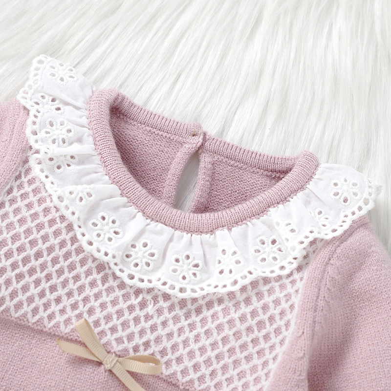Conjunto pelele de punto para bebé 0-9 meses – Manga larga - imagen 2