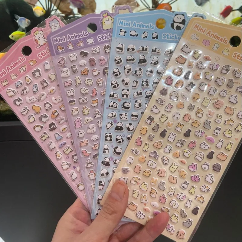 Pegatinas 3D de animales para móvil y scrapbooking infantil