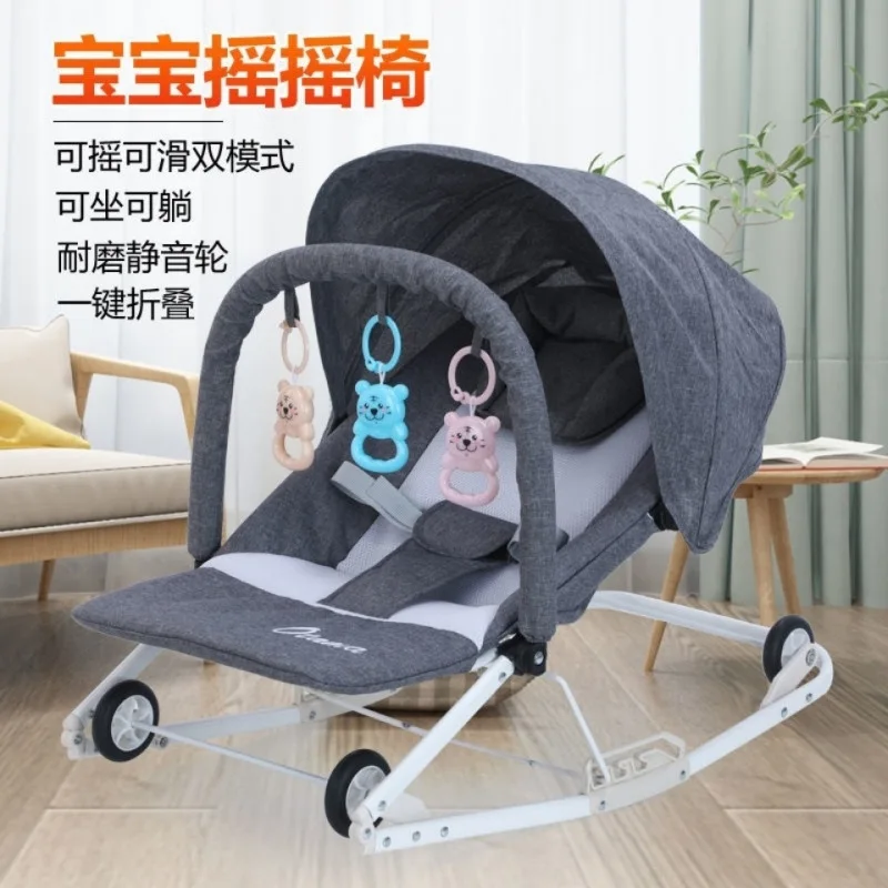 Mecedora plegable de bebé con función silla para calmar - imagen 2
