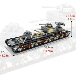 Bloques de construcción militares con tanque pesado transformable