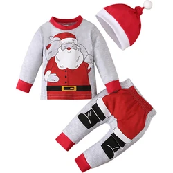 Babzapleume conjunto de Navidad para bebé recién nacido de dibujos