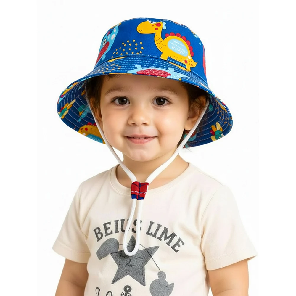Sombrero de panamá para bebé con visera UV de pescador playa infantil - imagen 2
