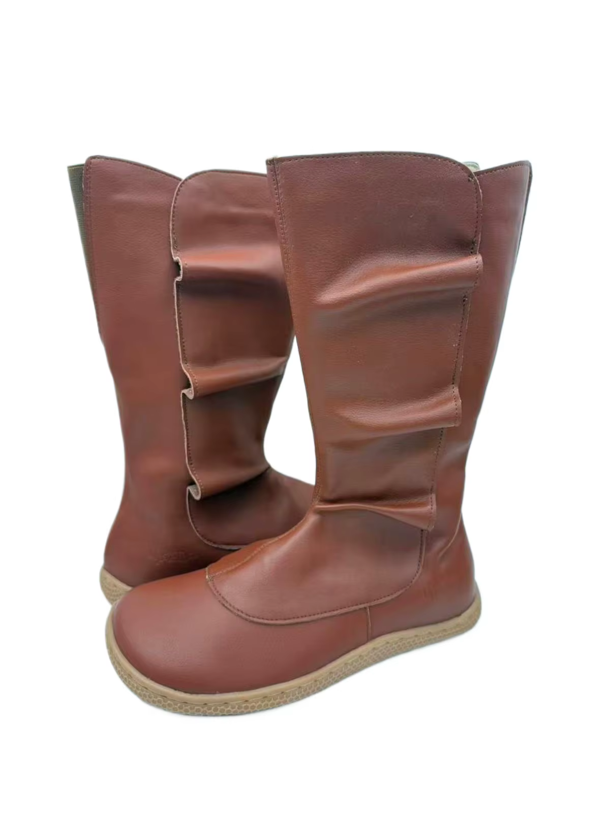 Tipsietoes Botas altas de invierno en cuero genuino con forro de lana - imagen 3