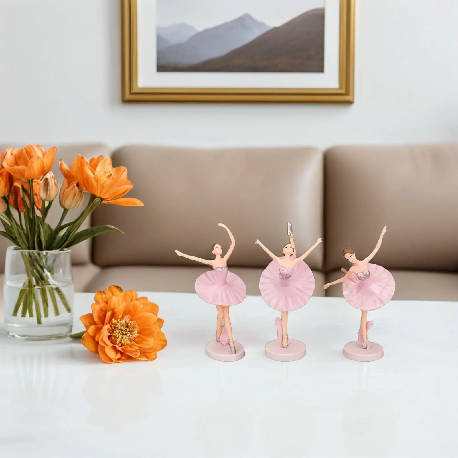 Adornos bailarina de ballet PVC para cupcakes y habitación infantil - imagen 5