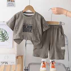 Conjunto de verano para bebé con camiseta corta y pantalones cortos