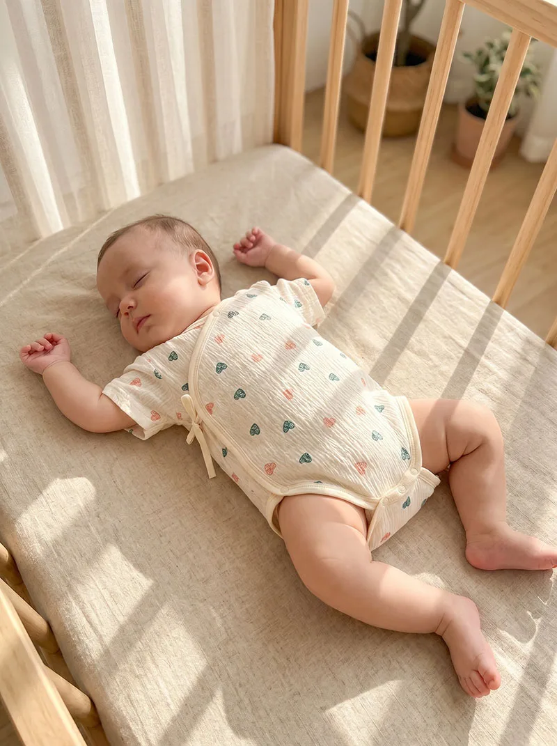 MILANCEL body de verano para recién nacido con calados ventilados