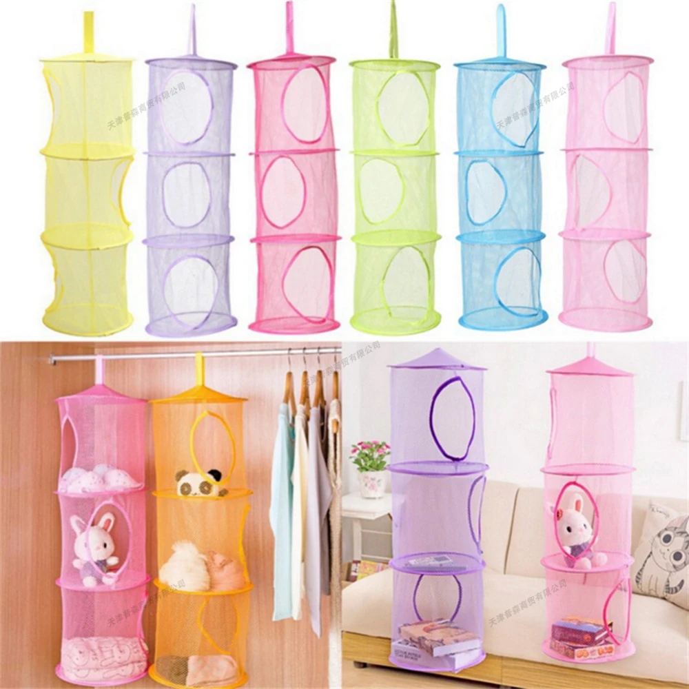 Red de almacenamiento plegable de felpa con animales para juguetes - imagen 4
