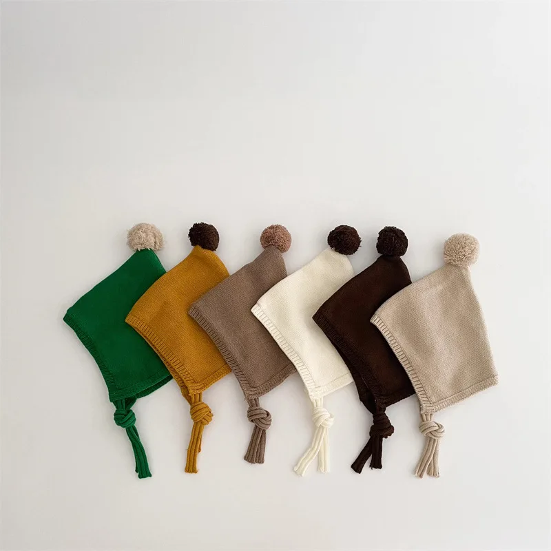 Gorro con orejas para bebe de doble capa
