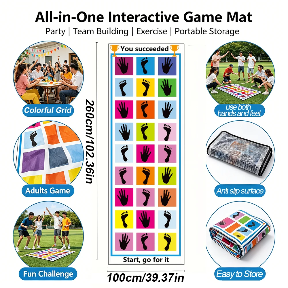 Tapete Twister mano y pie multijugador extra grande - imagen 4