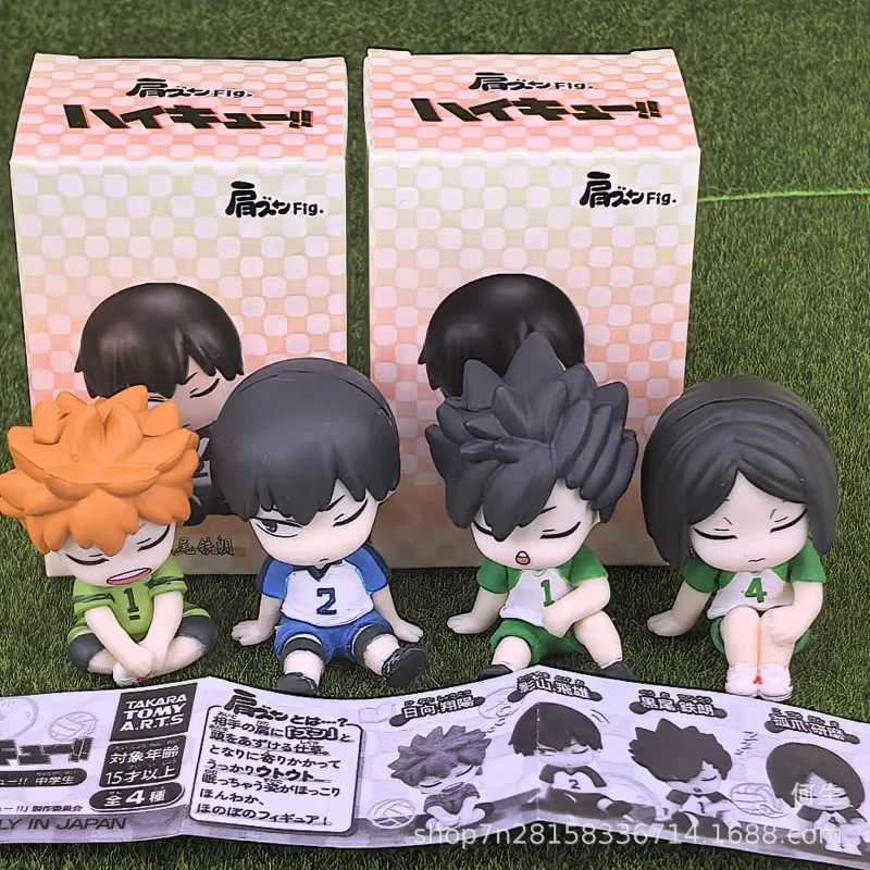Haikyu muñecos Hinata y Kageyama de caja sorpresa para niños