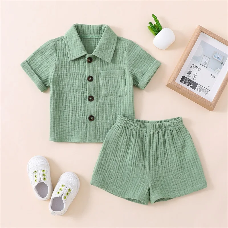 VISgogo Conjunto de bebé verano: camiseta manga corta y pantalón