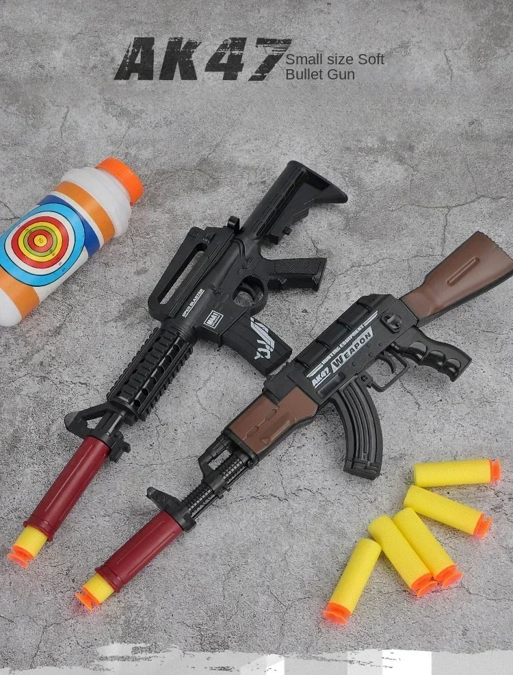 Mini pistola de juguete con diseño AK47 vista frontal