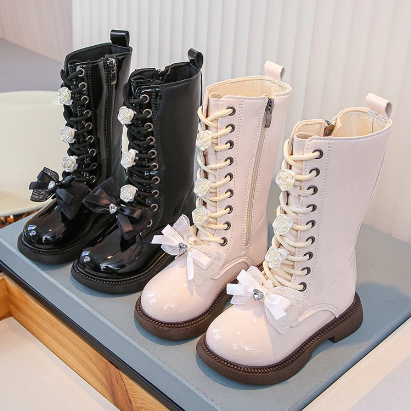Botas de invierno con lazo para niña – Diseño princesa antideslizante - imagen 5