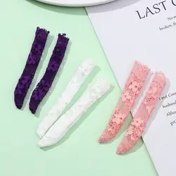 Leggings de encaje para niña – Medias elásticas suaves de algodón