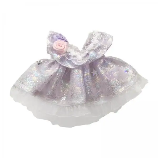 Vestido de peluche sin mangas para muñeca de manualidades infantil