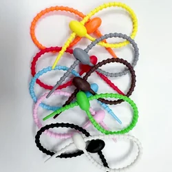 Organizador de cables de silicona reutilizable para niños