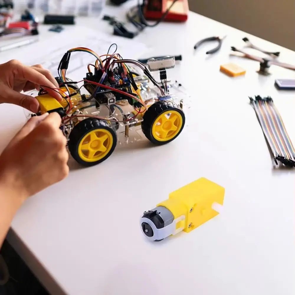 Motor TT de CC para coche Arduino con engranajes magnéticos - imagen 3