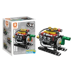 Bloques de construcción motor coche DIY para niños