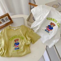 Camiseta manga corta alfabeto algodón niños – Milangel verano