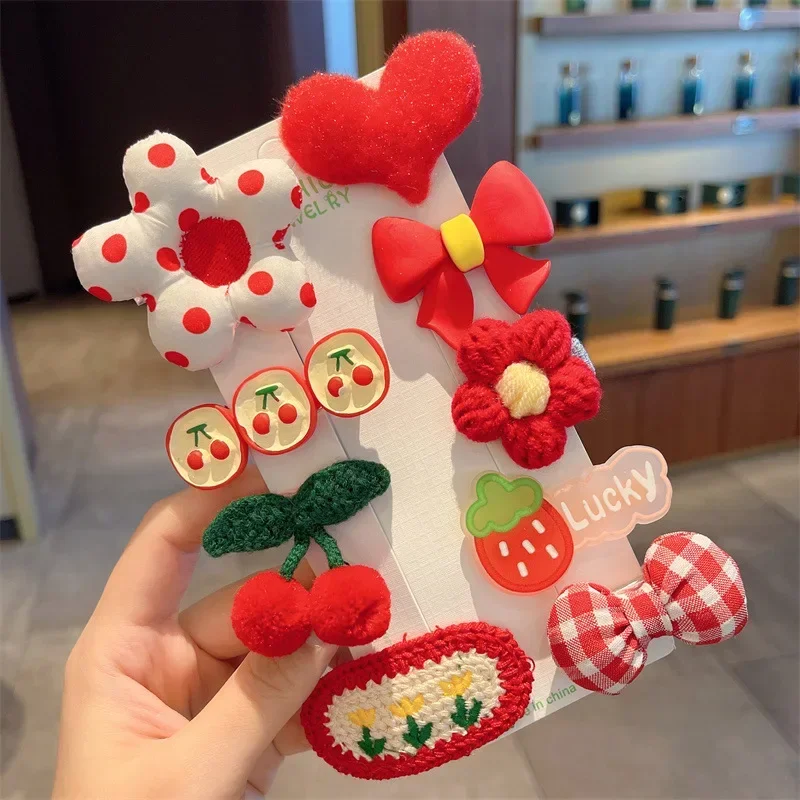Set de horquillas clip con animalitos y flores para niños - imagen 3