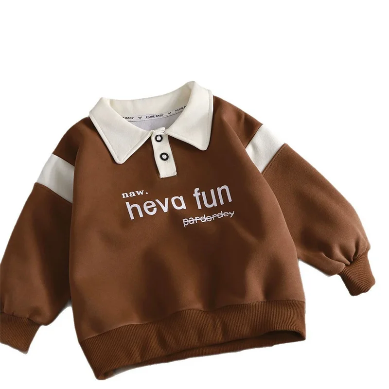 Jersey de niño con cuello polo y manga larga para otoño - imagen 5