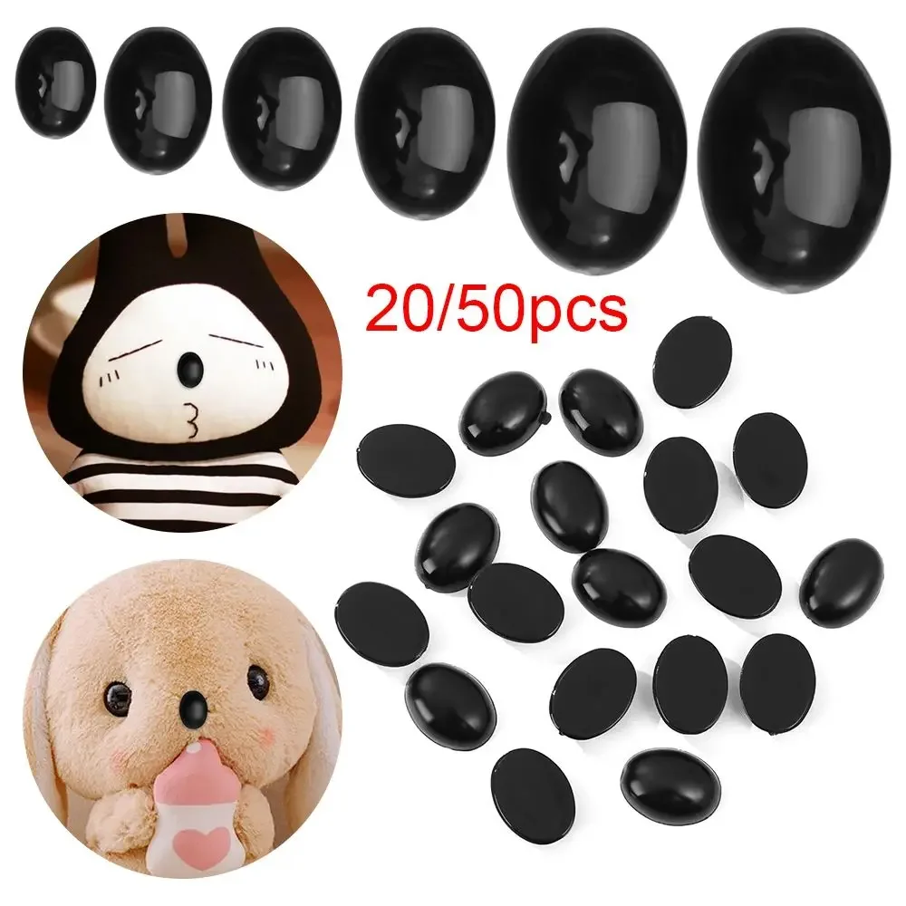 Ojos de seguridad para peluches y muñecos de tela en plástico negro - imagen 4