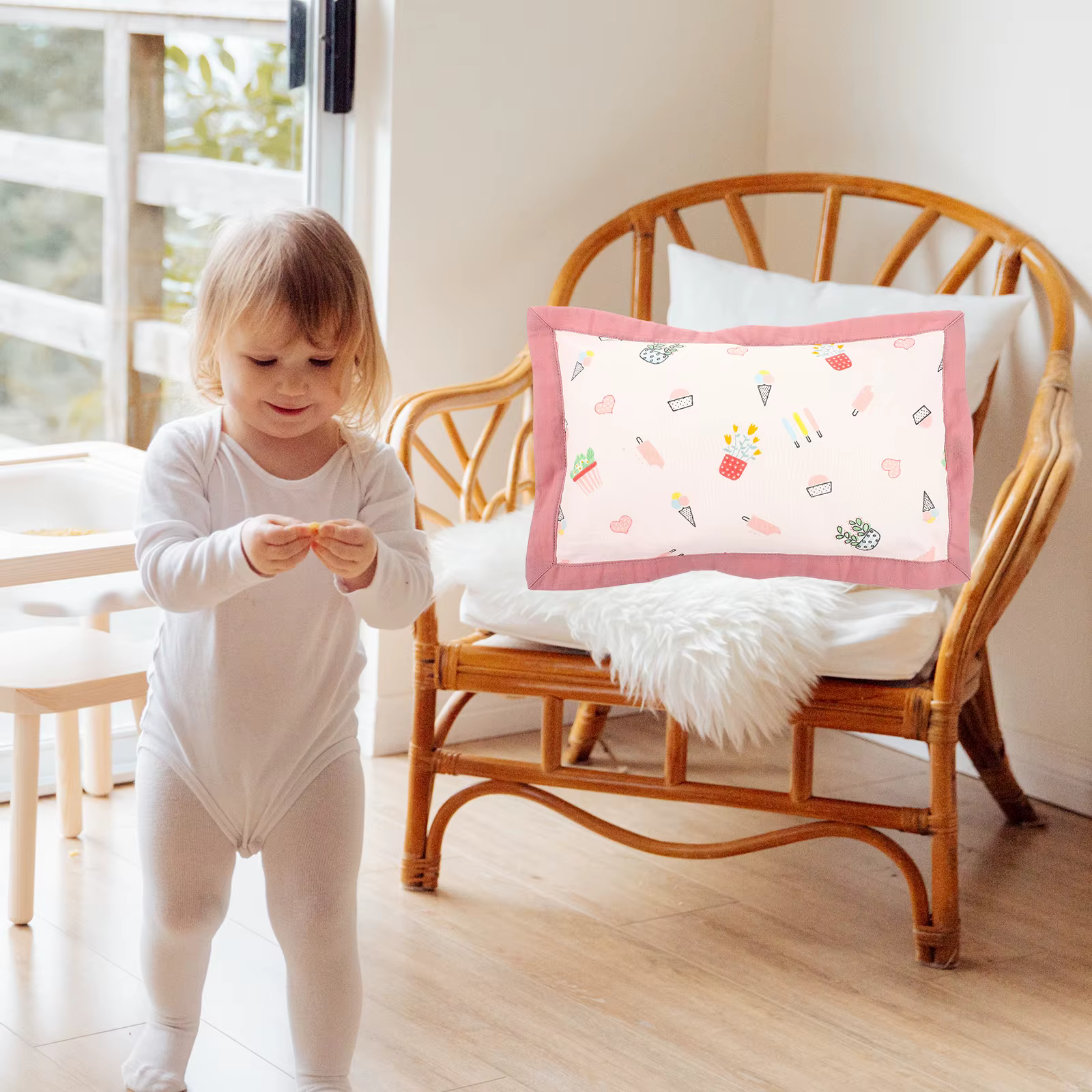 Funda de almohada infantil con diseño de dibujos animados